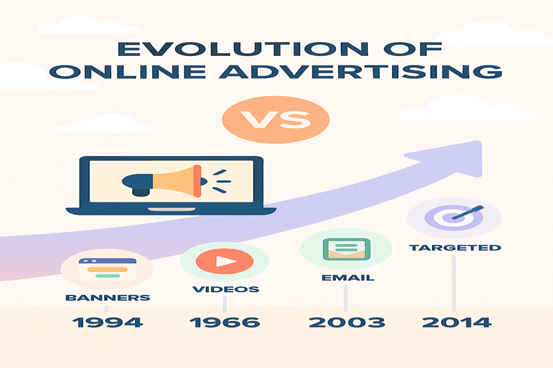 تاریخچه تبلیغات اینترنتی